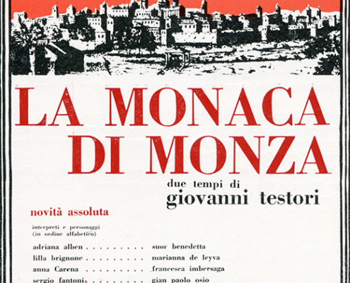 La monaca di Monza di Giovanni Testori. Regia di Luchino Visconti. Con Adriana Alben, Lilla Brignone, Anna Carena, Valentina Fortunato, Mariangela Melato, Carlo Sabatini, Alberto Terrani. 1967.