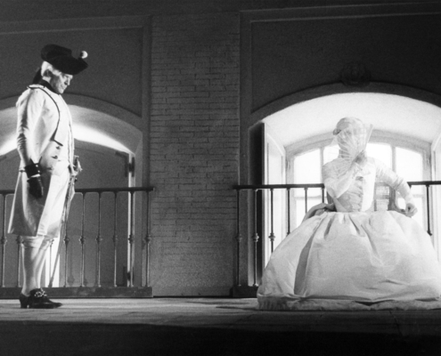 Minna di Barnhelm di Gotthold Ephraim Lessing. Regia di Giorgio Strehler. Con Andrea Johnansson, Pamela Villoresi. 1982.