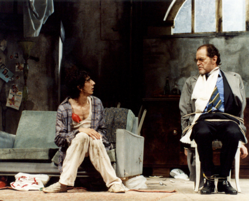 Orfani di Lyle Kessler. Regia di Ennio Coltorti. Con Sergo Rubini (solo al Festival di Asti) poi Giulio Scarpati e Ennio Fantastichini. 1987.
