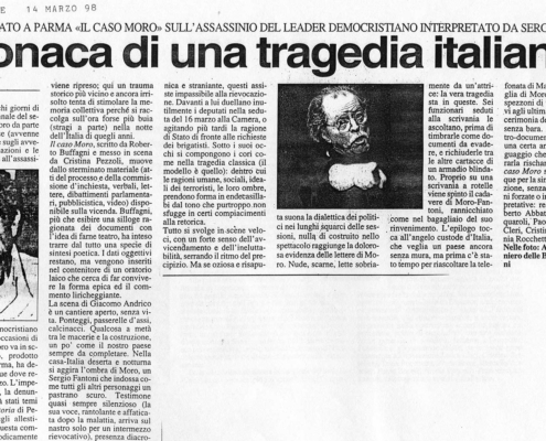 1998. Il caso Moro di Roberto Bufagni. Regia di Cristina Pezzoli.