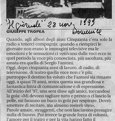 1998. L’ultimo nastro di Krap di Samuel Becket. Regia di Cristina Pezzoli.